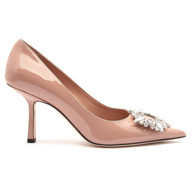 Czółenka damskie szpilki APIA Holly Beige/Bianco
