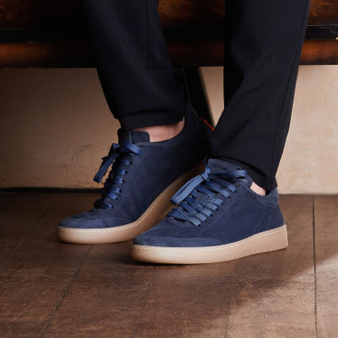 Sneakersy męskie BARRACUDA BU3355 Navy Guga