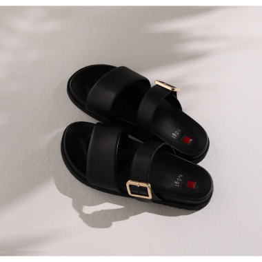 Klapki damskie HOGL 9-100830 Black Greta