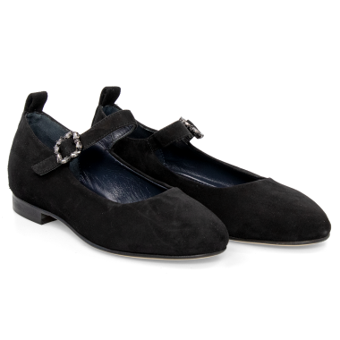 Baleriny damskie APIA Licynia Cam. Nero