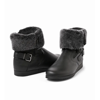 Botki damskie ocieplane ARCHE Baovya Black