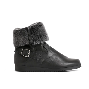 Botki damskie ocieplane ARCHE Baovya Black