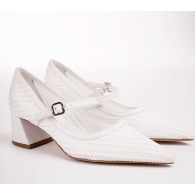 Czółenka damskie Hogl 1-104528 White Arabella