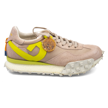 Sneakersy damskie BARRACUDA BD1470 Crepe/Rrovere/Giallo Impact Plus