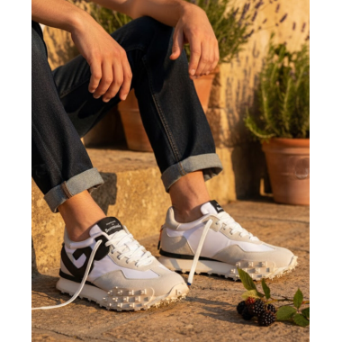 Sneakersy męskie BARRACUDA BU3542 Ghiaccio/Bianco/Nero Impact Impact Plus