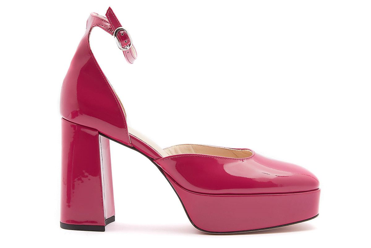 Sandały damskie na platformie HOGL 5-106834 Pink Victoria