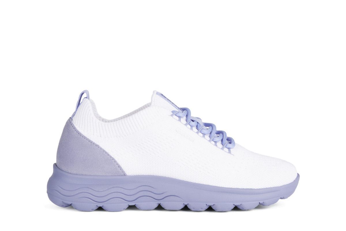 Sneakersy damskie GEOX Spherica D15NUA Off White/Violet