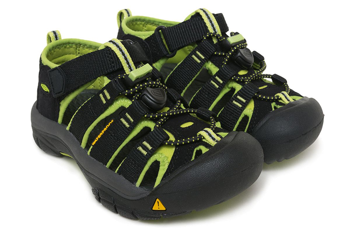 Sandały sportowe dziecięce KEEN Newport H2 Black/Lime Green