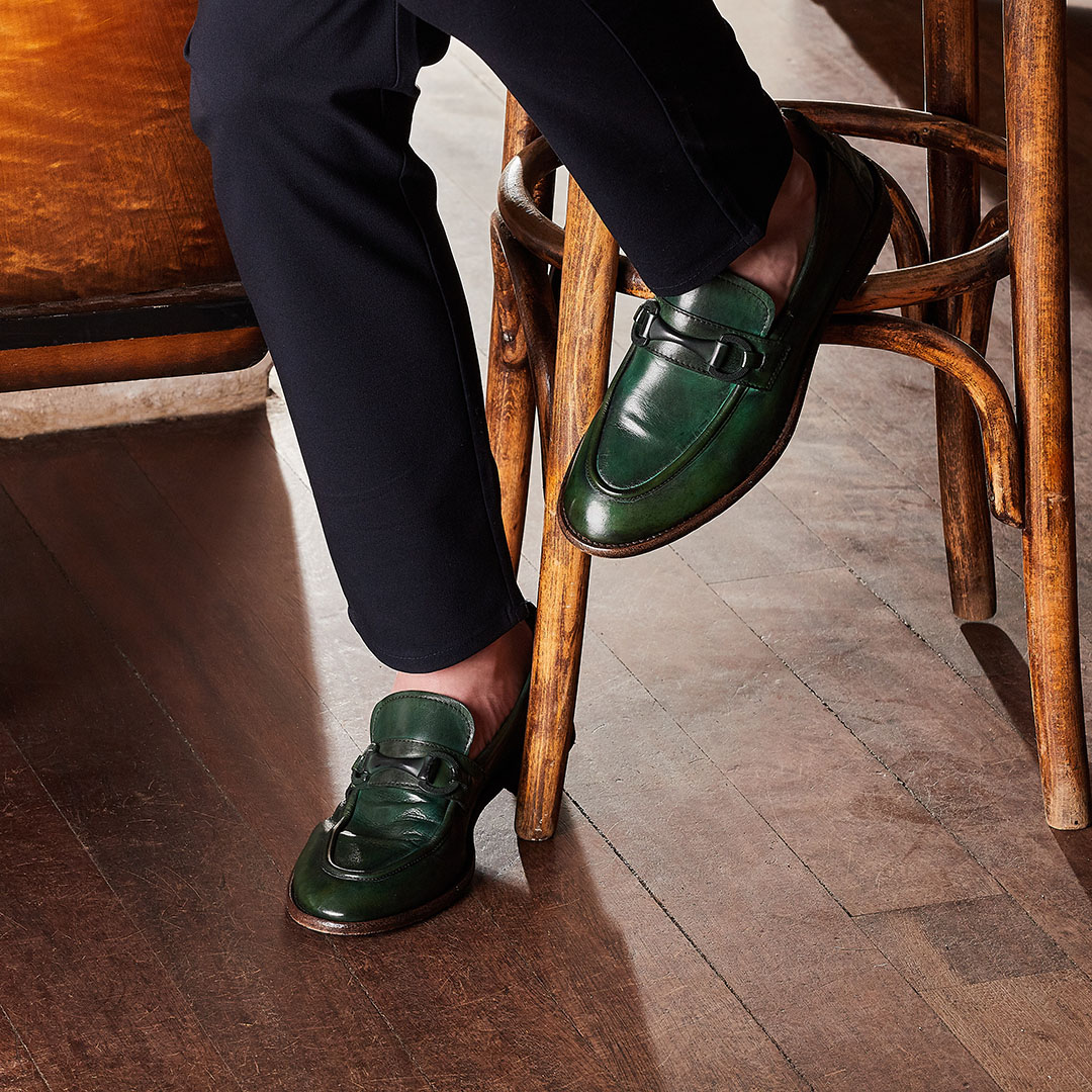 zielone mokasyny buty apia loafersy meskie mens loafers